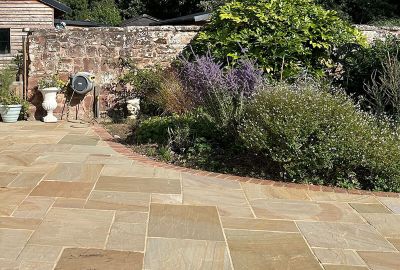 How to Lay Sandstone Paving